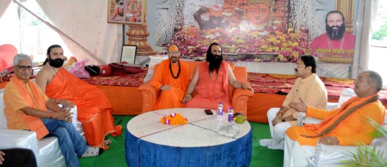 राष्ट्र की एकता अखण्डता कायम रखने में संतों की अहम भूमिका-श्रीमहंत रविंद्रपुरी